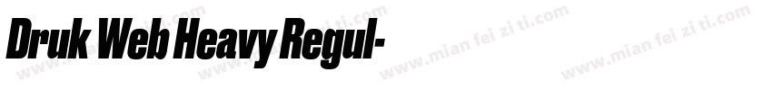 Druk Web Heavy Regul字体转换